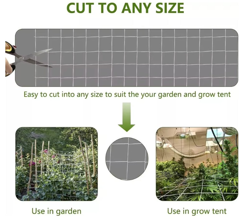 TS Agro - Heavy Duty Garden Plant Support Netting, 5x750ft